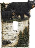 🏠 home decor ll bear on birch single switch cover logo