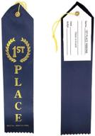 🏅 premium quality 1st place (blue) award ribbons with card and string - pack of 24 logo