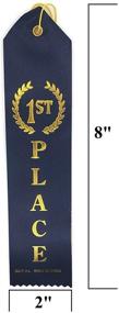img 3 attached to 🏅 Premium Quality 1st Place (Blue) Award Ribbons with Card and String - Pack of 24