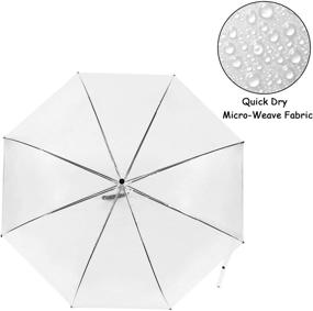img 1 attached to WATINC Umbrella Transparent Umbrellas Windproof