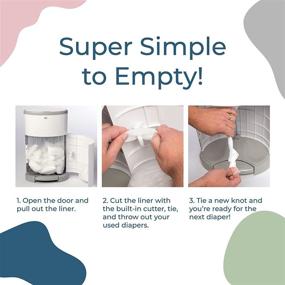 img 3 attached to 👶 Dekor Mini Diaper Pail Refills: Economical, Quick & Easy Replacement, No Preset Bag Size - Exclusive End-of-Liner Marking, Baby Powder Scent