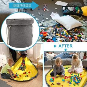 img 3 attached to 📦 Efficient Storage Solution: Portable Organizer Drawstring Children Container