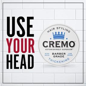 img 3 attached to 💇 Cremo Barber Grade Hair Styling Thickening Paste - Premium Quality, Strong Hold, Natural Finish, 4 Oz
