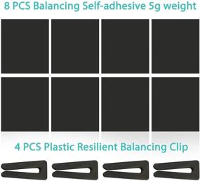 img 3 attached to 🔧 12PCS Ceiling Fan Balance Kit with Upgraded Thin 0.0394 Inch Fan Balancing Weights, 4 PCS Resilient Fan Balance Clip, and Self-adhesive Universal Ceiling Fan Balancing Kit