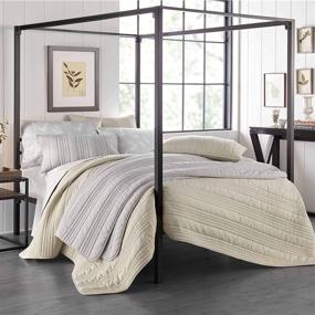 img 3 attached to Grey King Quilt Set - Stone Cottage, Whitehills Collection: 100% Cotton, Breathable, Medium Weight Bedding with Pre-Washed Softness, Includes Matching Shams