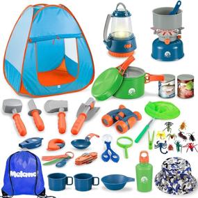 img 4 attached to 🏕️ Meland Kids Camping Tent 42Pcs: A Fun-Loaded Adventure Set for Young Explorers!