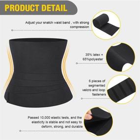 img 1 attached to 🔥 Snatch Me Up Bandage Wrap: TIKTok Invisible Waist Trainer Tape Lumbar Support for Women's Body Shaping, Back Braces, and Postpartum Recovery