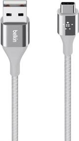 img 2 attached to Belkin MIXIT 4-Foot DuraTek USB-C To USB-A Cable (Silver)