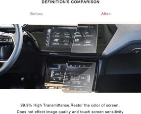 img 2 attached to 🚗 5PCS LFOTPP Car Navigation Screen Protector for 2019-2021 e-tron 10.1-Inch / 2019 Q8: Ultimate Set for Infotainment & A/C Protection