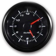 🕒 enhance your vehicle with motor meter racing 2" white led clock gauge - waterproof & pin-style install logo