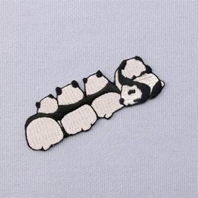 img 2 attached to Panda Patch Applique Embroidered Emblem