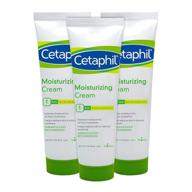 🧴 увлажняющий крем cetaphil, 3 унции (набор из 3 штук), увлажняющее средство для сухой до очень сухой, чувствительной кожи, крем для тела, быстро восстанавливающий кожный барьер за 1 неделю, без аромата, не жирный. логотип