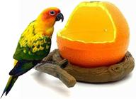🍊 pxlucky birds feeder bowl - bird food feeding bowl feed cup for small parrots, cockatiels, conure - hamster small animal drinking water container for birds cage accessories (orange) logo