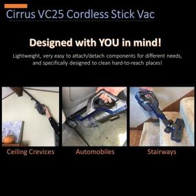 img 3 attached to Cirrus Cordless Vacuum C VC25 Handheld