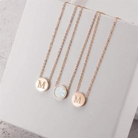 img 2 attached to 👑 Personalize Your Style with CIUNOFOR Initial Letter Adjustable Enhancers - Perfect Girls' Jewelry