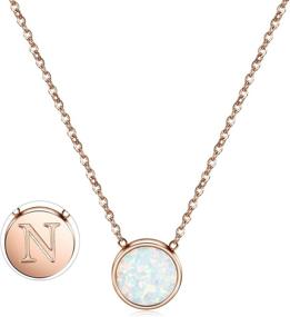 img 4 attached to 👑 Personalize Your Style with CIUNOFOR Initial Letter Adjustable Enhancers - Perfect Girls' Jewelry