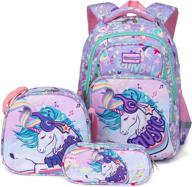 unicorn backpack pencil elementary preschool logo
