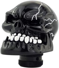 img 4 attached to Mavota Black Skull Automatic Manual Gear Shift Knobs