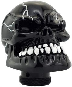 img 2 attached to Mavota Black Skull Automatic Manual Gear Shift Knobs