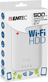 img 4 attached to 💾 Emtec 500 ГБ USB 3.0 Wi-Fi Портативный Жесткий Диск - Надежное беспроводное хранилище для переноски.