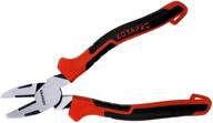 🔧 8-inch wire cutter: lineman pliers & combination pliers heavy duty - chrome nickel steel, durable side wire cutter with leverage - anti-drop handle logo