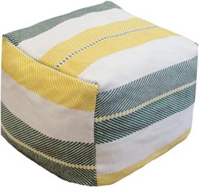 img 4 attached to Unstuffed Cover Soft Ottoman Bedroom 16 5X16 5X12 9Inch Home Decor and Poufs