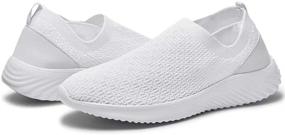 img 2 attached to Stylish and Supportive: LANCROP Women's Slip-on Sneakers for Casual Comfort and Nurse Tennis Shoes