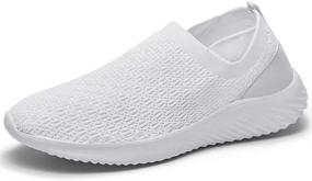 img 4 attached to Stylish and Supportive: LANCROP Women's Slip-on Sneakers for Casual Comfort and Nurse Tennis Shoes