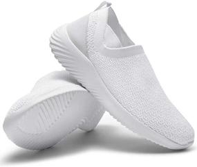 img 3 attached to Stylish and Supportive: LANCROP Women's Slip-on Sneakers for Casual Comfort and Nurse Tennis Shoes