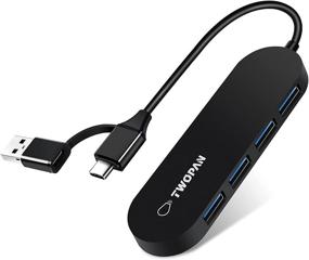 img 3 attached to 🔌 TWOPAN Ultra Slim USB C to USB 3.0 Hub 4 Ports: Efficient Multiport USB Adapter for MacBook, iPad Pro, Surface Pro, PS4, and USB Flash Drives