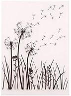 🌼 joyful home 1pc dandelion background embossing folder - floral diy template for card making, scrapbooking, photo albums, crafts logo