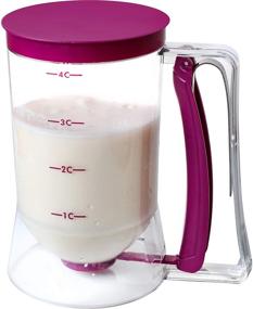 img 3 attached to 🥞 Pancake Cupcake Waffle Batter Dispenser Tool - Batter Dispenser for Muffins & Waffles – Easy Squeeze Handle – Chuzy Chef