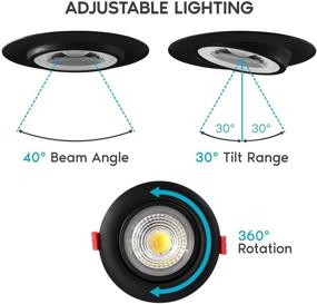 img 1 attached to Adjustable Recessed Lighting Dimmable Downlight