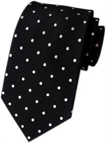 img 2 attached to White Polka Cravat Woven Jacquard Men's Accessories for Ties, Cummerbunds & Pocket Squares