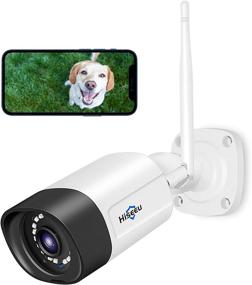 img 4 attached to 📸 Hiseeu 2K Outdoor Security Camera: 2-Way Audio, IP66 Waterproof, Motion Detection, Night Vision, Cloud & SD Storage - Compatible with Hiseeu Wireless Systems