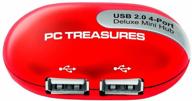 digital treasures usb mini-hub with 4 usb ports (07204) logo