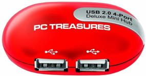 img 1 attached to Digital Treasures USB Mini-Hub With 4 USB Ports (07204)