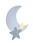 🌙 16" weathered grey star and moon shaped wall art - little love by nojo separates collection for nursery, bedroom, or playroom décor logo