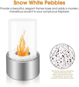 img 3 attached to 🔥 BRIAN & DANY Ventless Tabletop Portable Fire Bowl Pot Bio Ethanol Fireplace: The Perfect Home Décor Heating Solution