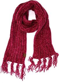 img 2 attached to Hatsandscarf Exclusives Chenille Chunky SF 1815 Women's Accessories and Scarves & Wraps