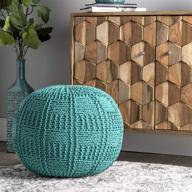 nuloom berlin knitted basketweave ottoman furniture logo