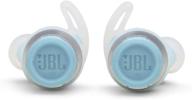 jbl reflect flow - truly wireless sport in-ear headphone - teal (renewed) logo