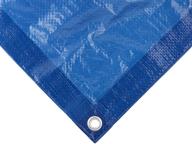 dewitt 555888 super tarp outdoor canopies: blue, lightweight 2.3 oz/small - reliable protection for all your outdoor needs logo