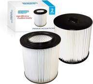 2-pack hqrp 7-inch filters - compatible with vacuflo h-p central vacuum systems 🔍 (fc300, fc550, fc650, fc310, fc520, fc530, fc540, fc610, fc620, fc670) - quality replacement part (8106-01) logo