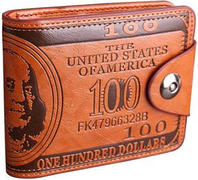 img 4 attached to SUI Men Dollar Wallet Billfold Leather Men's Accessories for Wallets, Card Cases & Money Organizers