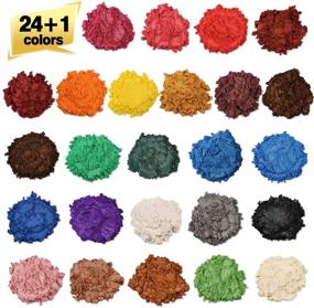 img 3 attached to 🎨 25 Color Mica Powder Set - Epoxy Resin Dye - Bath Bomb & Soap Making Colorant - Lip Gloss & Makeup Pigments - Resin Jewelry, Crafts & More (0.18 oz Each Color)