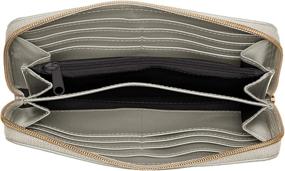 img 1 attached to 👜 Stylish and Secure: Discover the Buxton Florence II RFID Slim Single Zip Wallet