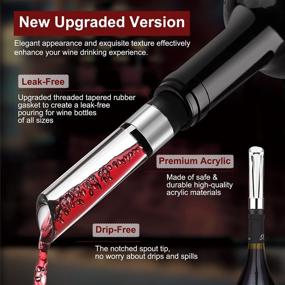 img 2 attached to 🍷 Wine Aerator Pourer - Perfect Gifts for Men Dad: Christmas Stocking Stuffer, Unique Birthday Ideas for Wine Lover Boyfriend Husband Grandpa Presents