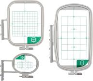 🧵 enhance your embroidery experience with the ultima 3 piece embroidery hoop set for brother, brother simplicity & innovis sewing machines logo
