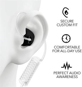 img 4 attached to 🎧 Decibullz Custom Molded Security Radio Surveillance Earpiece Set: Thermo-Fit Design for Clear Acoustic Tube Radios with Enhanced Awareness